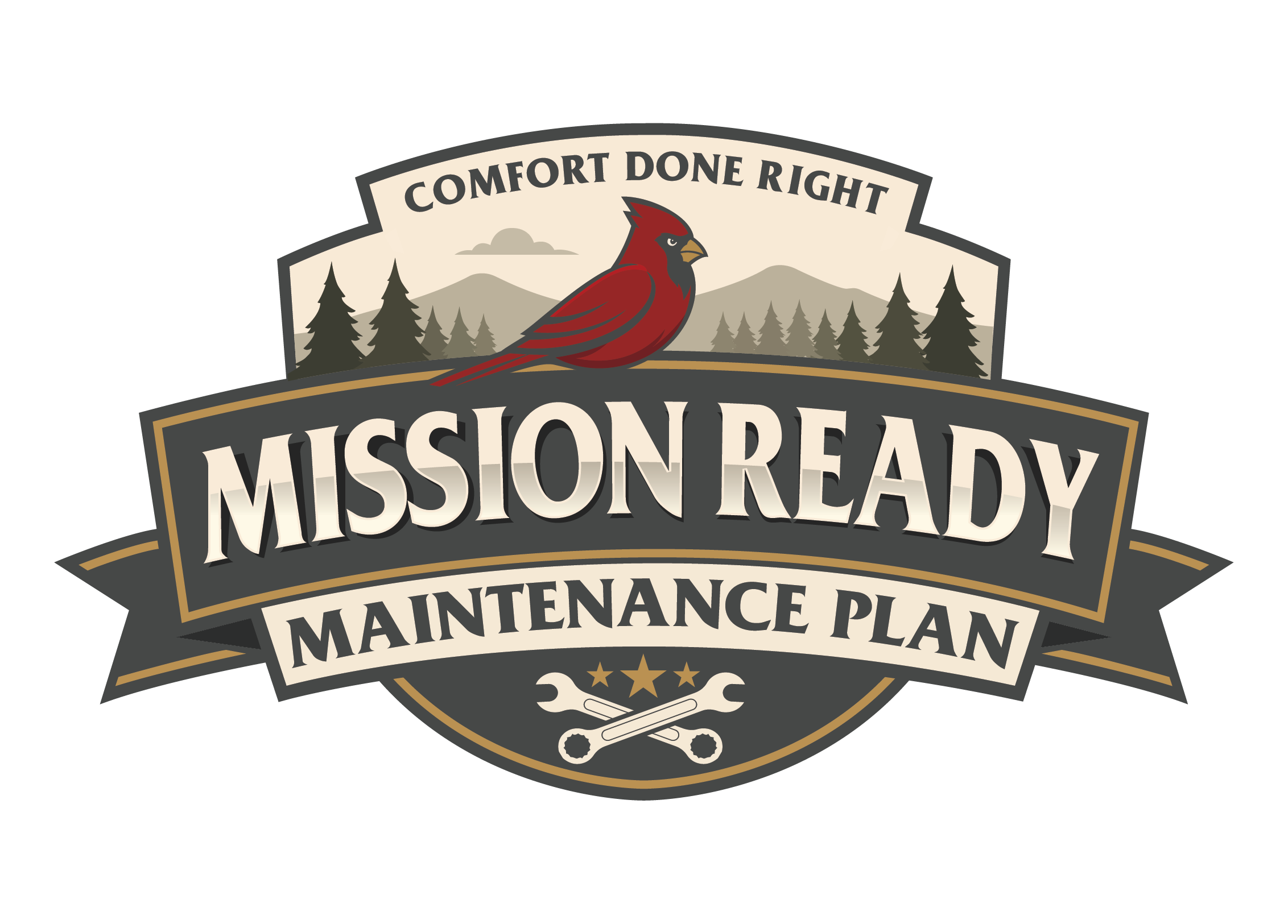 Mission Ready Plan badge — free HVAC maintenance for first responders, teachers, and military